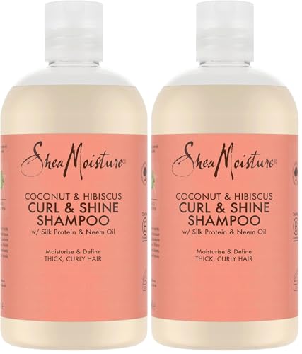 MOISTURE SHAMPOO CURL & SHINE COCONUT AND HIBISCUS (Paquete de 2)