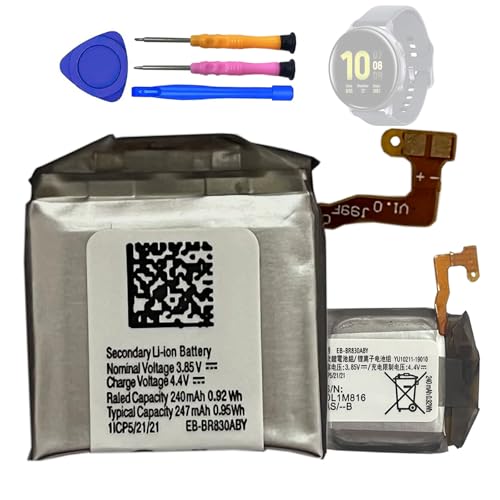 HIGHAKKU Batería de repuesto EB BR830ABY compatible con Galaxy Gear Watch Active 2 40 mm SM R830 SM R835 Smartwatch con herramientas