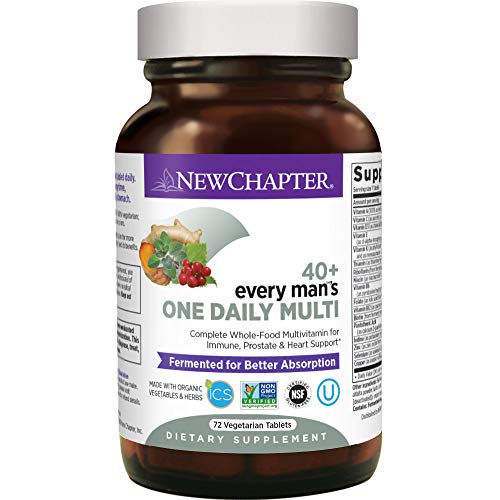 New Chapter Men's Multivitamin, Every Man's One Daily 40+, Fermented with Probiotics +