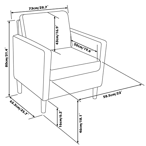 Sillón Plegable Tela Blanco miniatura 3