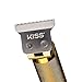 KISS Precision Blade Cordless Trimmer with Stainless Steel T-Blade, Powerful High-Torque, High-Speed Motor, 3 Blade Guard Attachments & Blade Cover, USB Cable & Long-Lasting Lithium Ion Battery