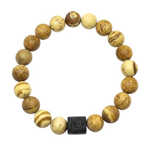 Image of THE MEN THING Natural Stone Bracelets - Adjustable Beaded Wristwear for Men & Boys (Multi-Design Collection)