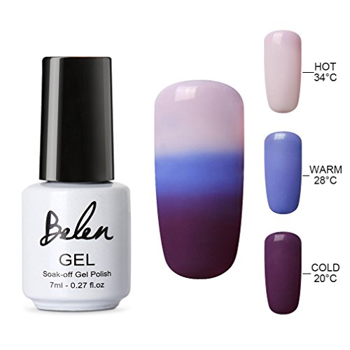 Belen Thermal Temperature Color Changing Gel Nail Polish Soak Off UV LED Nail Lacquer 4218