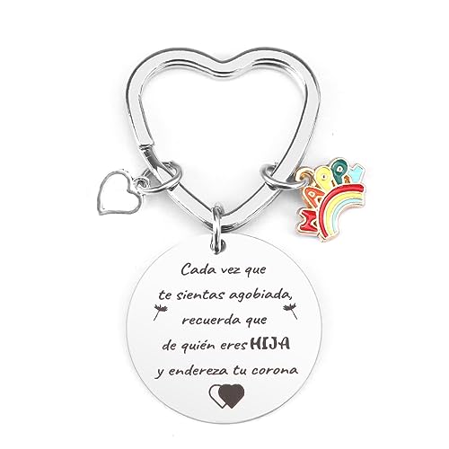 Kabulae Presente para filha - porta-chaves original para o Natal, aniversário, graduação - do pai à filha, Filha