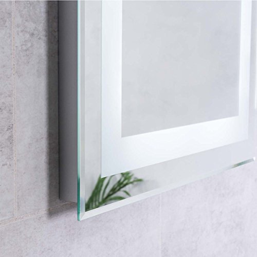Aquariss 700 x 500mm Illuminated LED Bathroom Mirror with Demister IP44