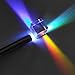 Optical Glass RGB Dispersion Prism X-Cube, Light Spectrum Educational Model for Physics Science Photography Decoration, 3 Pieces 5mm