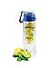 Help For Life Products Water Bottle with FlipTop Lid, Spout and Carry Handle. Extra Cleaning Brush.