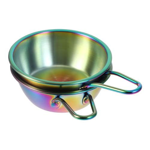 Alipis 2pcs Korean Rice Wine Bowls Dipping Dish for Sauces and Seasonings for Home Restaurant and Parties