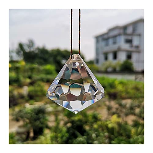 Lampadario pendenti con prismi di cristallo Lampadario a prisma a sfera sfaccettata in cristallo, perline, accessori for l'illuminazione a sospensione Parti di ricambio per lampade di illuminazione a