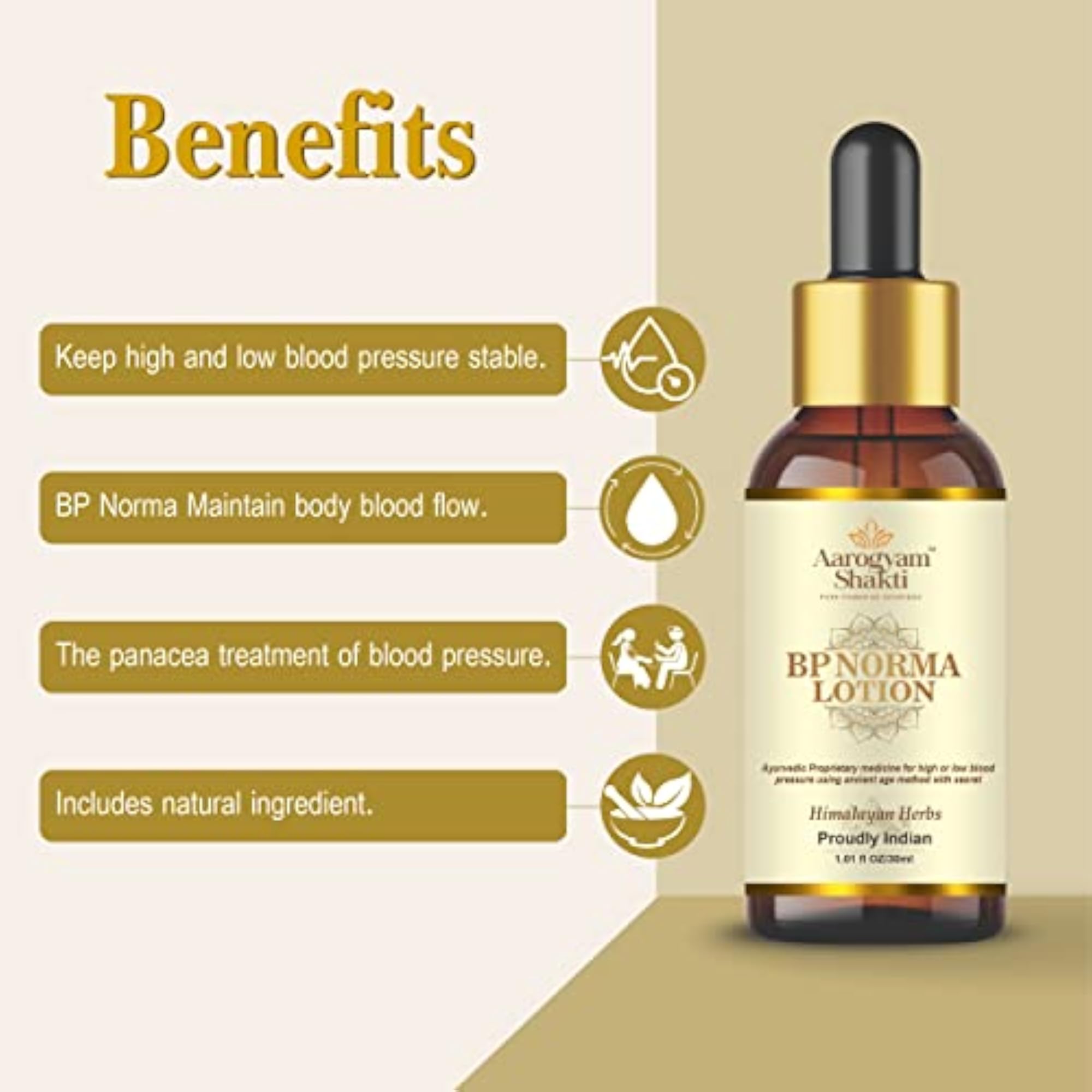 Vedobi Ayurvedic BP Norma Lotion (30ml), Health Product