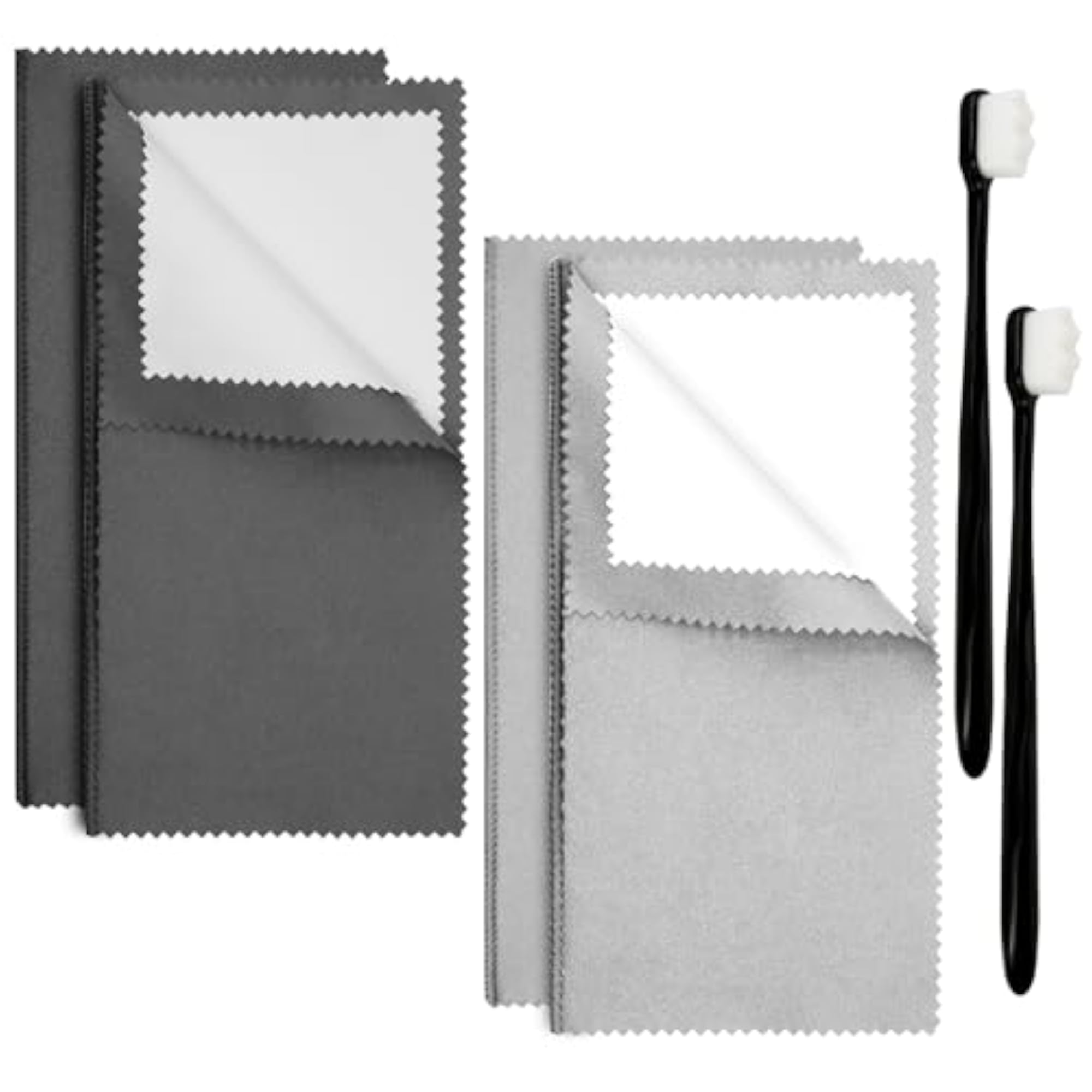 Jewelry Cleaning Tool Kit, Includes Cloths and Brushes