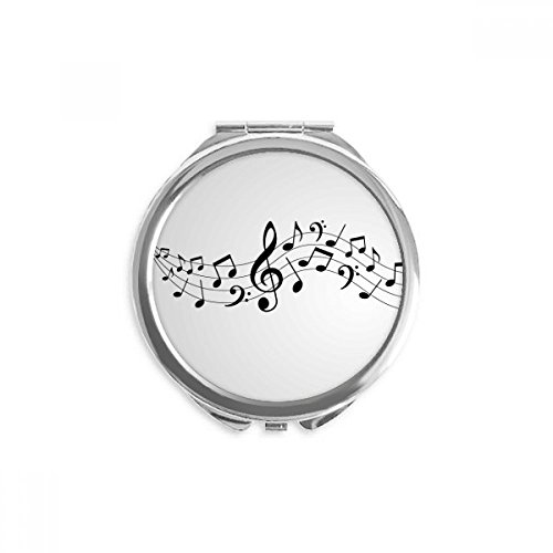 Miroir rond musique énergique de poche pour vos retouches maquillage rapides en voyage