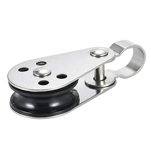 Polia, Andoer 2 unidades de blocos de polia de aço inoxidável para kit de carrinho de âncora de barc