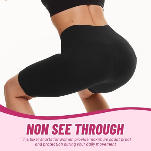Image of CAMPSNAIL 4 Pack Biker Shorts for Women High Waist - 5 inch /8 inch Tummy Control Soft Athletic Yoga Workout Running Gym Shorts