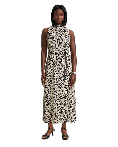Robe midi imprimé guépard ajustée pour sublimer les silhouettes XXS