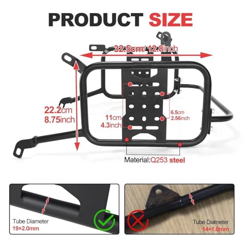 Barras soporte para alforjas Suzuki V-Strom 800DE evitan quemaduras de equipaje 2