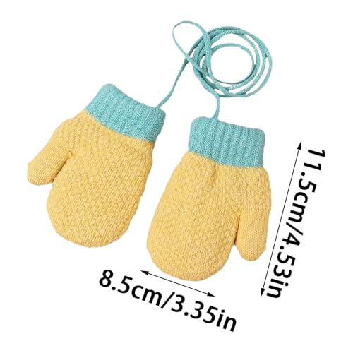 Guantes de nieve para niños con dedos completos y diseño anti-pérdida 7
