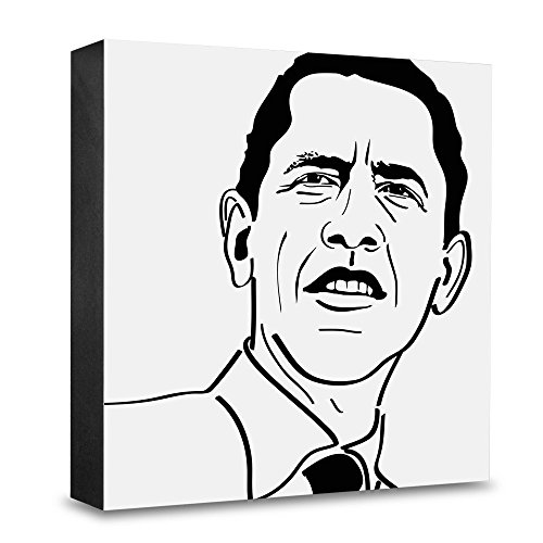 COGNOSCO Obama Bloc photo en bois, cadre déco élégant et design unique