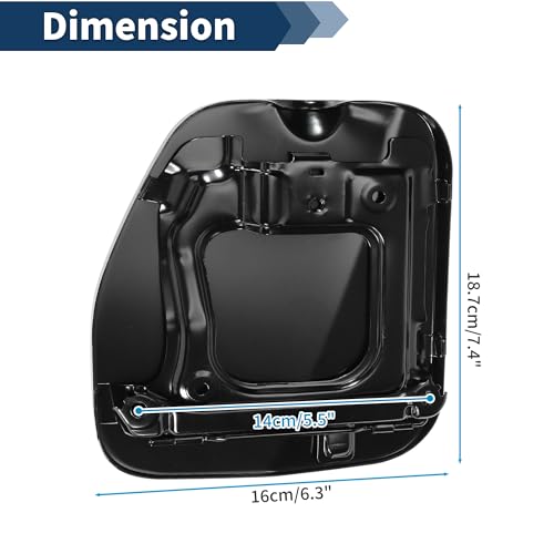 HOPESPANNER Fuel Tank Door for Toyota Tacoma 6FT Bed 2005 2006 2007 2008 2009 2010 2011 2012 2013 2014 2015 2016 Fuel Filler Door Assembly No.77305-04905 Black Fuel Filler Door Gas Cap by HOPESPANNER - Image 5