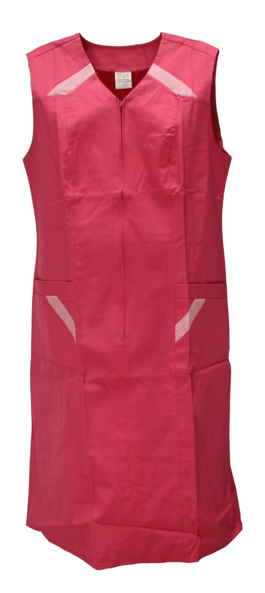 Tablier zippé rose taille 48 protégeant efficacement vos vêtements - 2