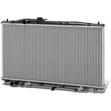 Auto Dynasty Aluminum Radiator Compatible with 2009 2010 2011 2012 Acura Rl, 1-Row Radiator w/Transmission Oil Cooler, Natural Black/Metallic, DPI 13081