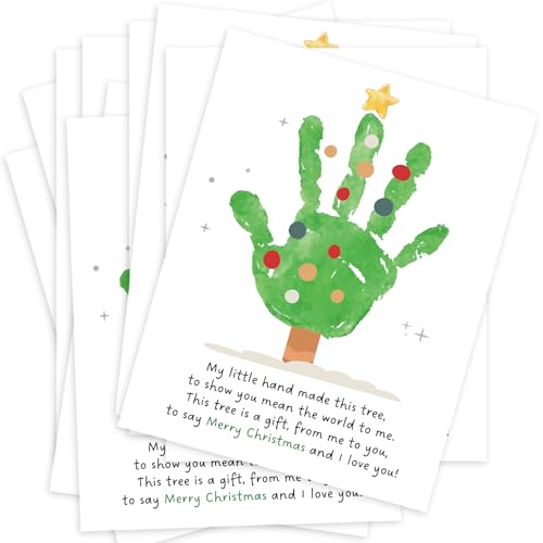 Christmas Tree Handprint Art Craft Kits, Baby First Christmas,...