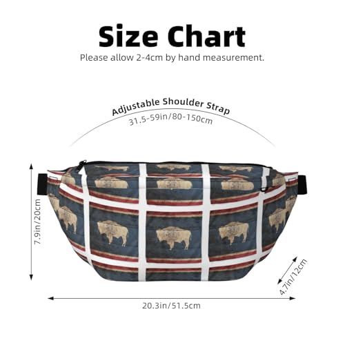 Sac banane de course Wyoming avec sangle réglable pour sport