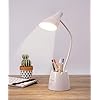 Bureaulamp,LED Bureaulamp met 3 Kleurmodi,Oogbeschermingslamp, Dimbare Bureaulamp met Pennenhouder en Telefoonstandaard, 360 ° Flexibele Studielamp voor Slaapkamer en Kantoor