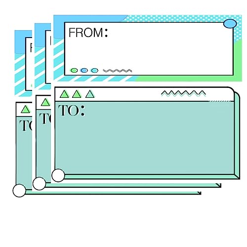 to from Return Adress Christmas Mailing Labels 160 Pcs Mail Shipping Stickers Postage Guaranteed Mailing Labels 3X4 inch from/to Address Mailing Stickers for Package School,Home,Office
