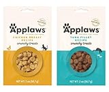 Applaws Natural Grain-Free Crunchy Cat Treats in 2 Flavor Bundle: 1 Tuna Fillet Recipe and 1 Chicken Breast (2 Bags Total, 2 Oz Each)