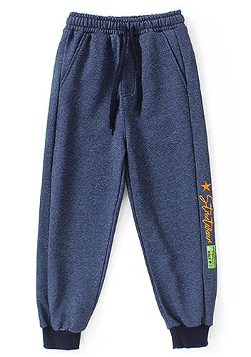 Image of HILEELANG Toddler Boy Sweatpants Kids Sport Jogger Cotton Casual Active Playwear Sweats Pants 2-Pack