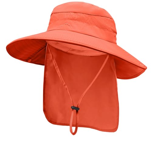 Image of Sun Hats for Men Women, UPF 50+ Protection Fishing Hat with Neck Flap