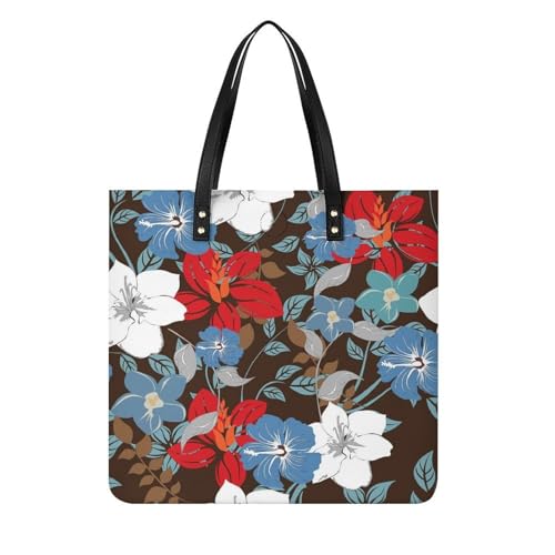 Sac à main shopper grand format 39x39cm imprimé floral pour femme