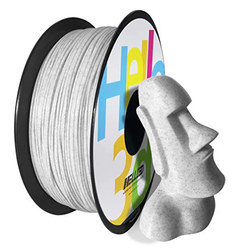 HELLO3D Marble PLA 3D Filament, Stone PLA 3D Filament, 1.75mm, 2.2LB per Spool
