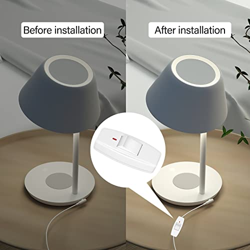 Inline Cord Switch, Xgjuce Button In Line Cord Appliance Switch,Rated 6A Lamp Cord Rocker Switch,For Lamp Inline On Off Switch For Small Appliance Or Bedroom Table Lamp Desk 2 Pack #TOP1