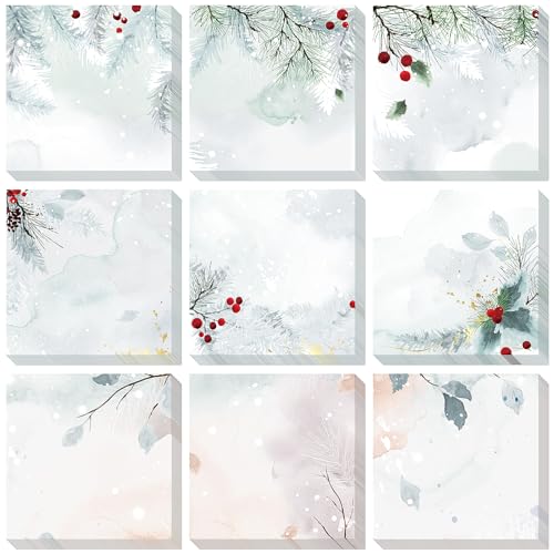 Blocs-notes adhésifs de Noël mignons de 450 feuilles pour mémo et bureau