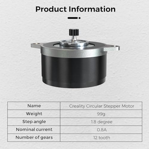 Creality K1/K1 Max/K1C Extruder Motor, Original K1 Max Circular Stepper Motor 3D Printer Extruder Stepper Motor 0.8A 12 Tooth Gear, 3D Printer Stepping Motor for K1 SE/Ender 3 V3/Ender 3 V3 Plus by Creality - Used condition - Image 7