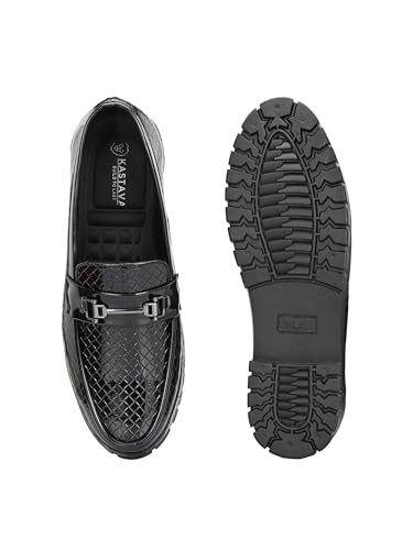 Image of KASTAVA KS 105 Ultra Comfort Breathable Cushioned Insole Slip-On | Lightweight Everyday Casual Loafers for Men