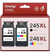245XL 246XL Ink Cartridges for Canon Ink 245 and 246 PG245 CL246 XL Black Color Combo 243 244 for...