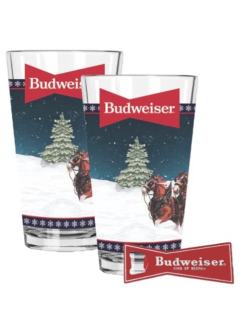 BudweiserLimited Edition Pint Glass and Bottle Opener Set