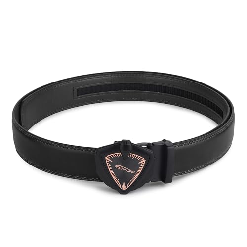 Image of ZORO Men's Vegan Leather Belt for Men, Formal /Casual,Autolock| Fit on up to 38 Inches Waist size (Free Size)