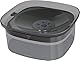 Eosbird 2L Wassernapf Hund Ohne Sabbern Edelstahl Reisenäpfe No Spill Drinking Bowl, 2 L Großer Auslaufsicherer Hundenapf, rutschfest Slow Feeder Hundenäpfe für Grosse Hunde(Grey)