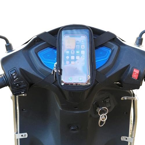 Image of Universal Scooty Mobile Holder /Pouch /Cover for Scooters Scooty Activa Jupiters and All Model Scooty Mobile Holder (S006E)