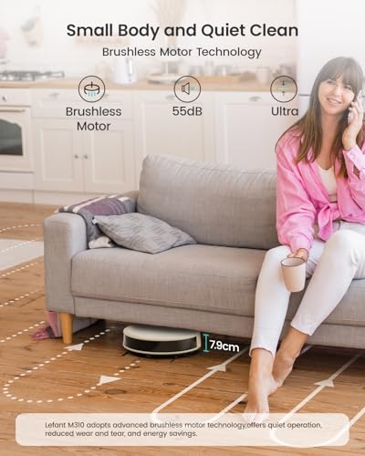 Lefant M310: Robot Aspirador Ultra Delgado y Potente con 4500 Pa