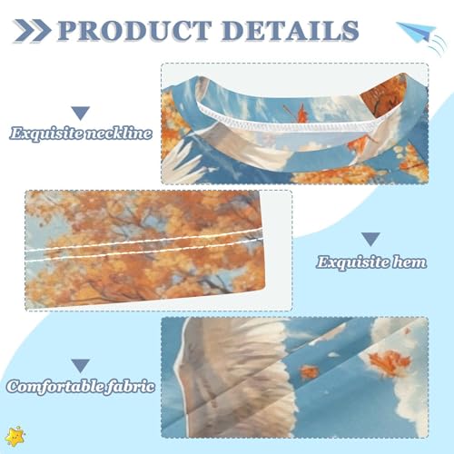 Boy Swimsuit Autumn Leaf Goose Duck Sunscreen T-Shirts Swimwear Sets UPF 50+3