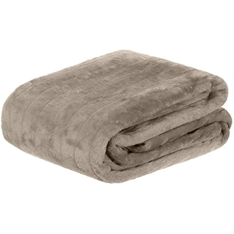 Brandsseller Couverture Douillette Taupe/Gris Cover