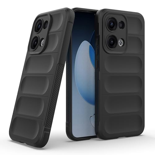 Image of Zapcase Back Case Cover for Oppo Reno 13 5G | Compatible for Oppo Reno 13 5G Back Cover | Liquid Silicon Magic Case with Camera Protection | Black