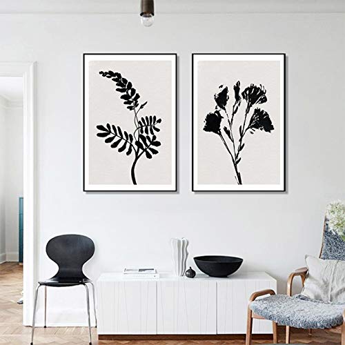 Cuadros modernos de lienzo botánico estilo nórdico impresiones 60x80 2