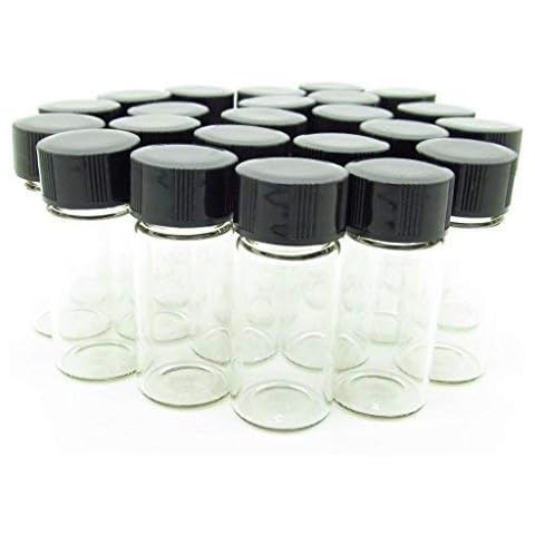 Pxyelec - 50 botellas de vidrio de muestra de líquido transparente Cover