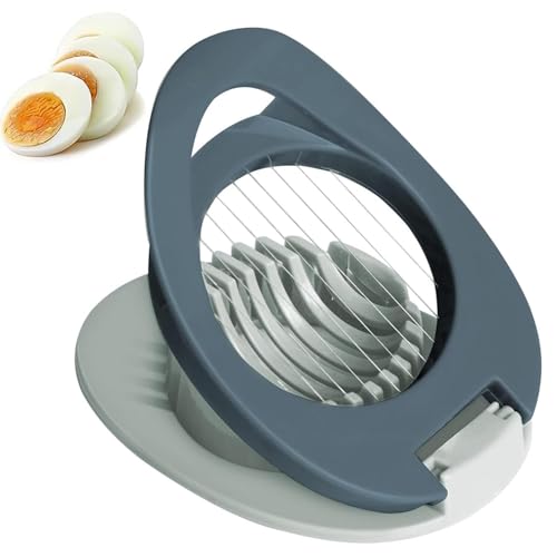 Multifunktionaler Eierschneider, Eierschneider mit Edelstahldraht, für hart gekochte Eier,...